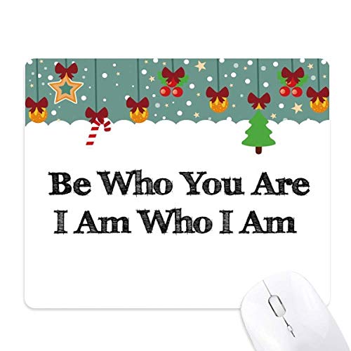 Cadeau de Noël tapis de souris Be Yourself avec message de motivation