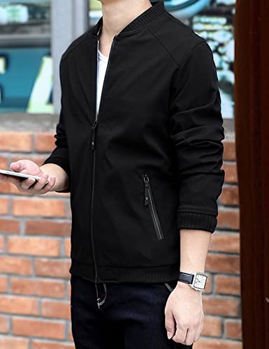 Lentta Men's Slim Fit Lightweight Softshell Bomber Jacket Coat Fall Jackets For Men3
