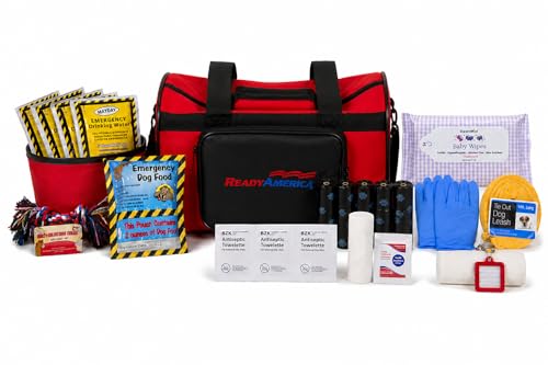 Ready America Small Dog Evacuation Kit, Red/Black (77150)