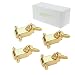 Amavoler Electric Guitar String Retainers Tree Standard Roller String Guides (4pcs, goldï¼‰