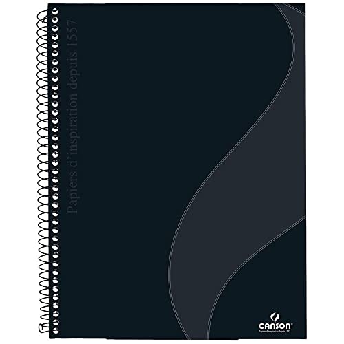 Caderno Pautado Escrita A4+ 90g/m², Canson, 70046817BR, Preto, 80 Folhas