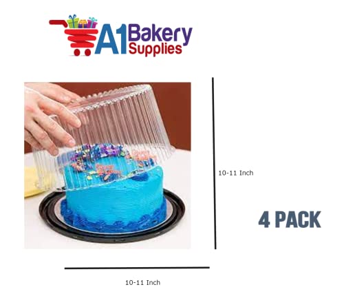 A1 Bakery Supplies CKDS 10-11Inch Cake Double Layer Clear Cake Container Dome And Base Carry & Display Storage Box thumb #2