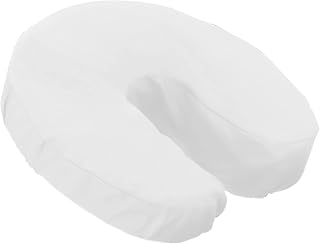 London Linens Soft Heavy Microfiber Massage Table Face Cradle Covers - 4 Pack White, Fitted Cozies for Ultimate Comfort