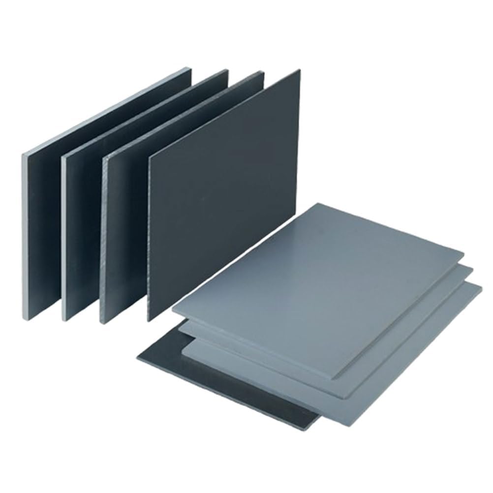 Graue PVC-Blatt-Kunststoffplatte | Starre Vinylplatte, leichtes, langlebiges Material for Heimwerker, Bastelarbeiten, Dicke 6–20 mm(200mm*200mm*15mm (1 piece))