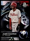 Baseball Trading Card MLB 2023 Bowman Platinum Top Prospects #TOP-5 Justin Crawford NM Near Mint Phillies