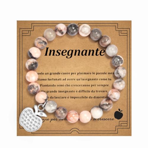 BOCHOI Original Teacher's Day Geschenk Teacher's Day Armband Teacher's Graduation Geschenk Teacher's Day Geschenk Crimson Apfel Armband