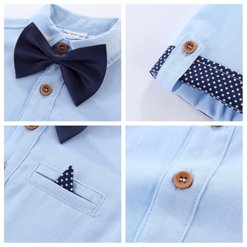 Image of Mud Kingdom Little Boys Dress Shirts Short Sleeve Cute Summer
