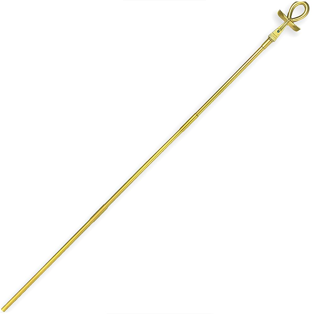 Egyptian Staff Costume Accessory - 62" (1 Pack) - Stunning and Authentic Halloween Prop for Pharaoh and Ancient Egyptian Themes