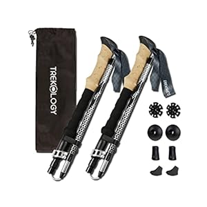 Trekology Wandelstokken voor dames, TREK-Z, Nordic Walking stokken voor mannen, wandelstokken voor mannen, Nordic Walking stokken voor wandelstokken voor vrouwen, trekkingstokken voor vrouwen,