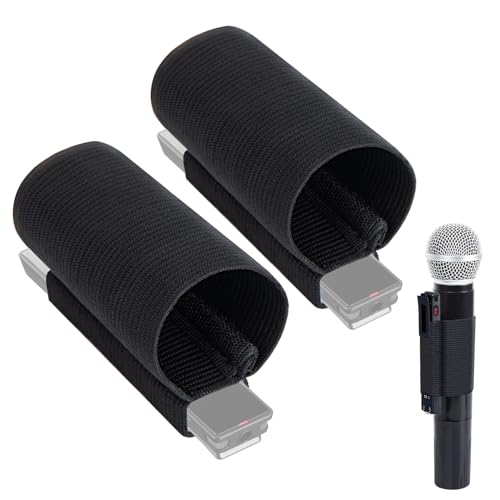 SUNMON 2 Paquete Fundas Flexibles para Micrófono Sony TX660/TX650, Diseño de Doble Orificio, Funda Universal para Correa de Micrófono, Adecuada para Micrófonos de Mano