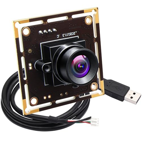 GEMSTONEGO 5MP USB Camera Module No Distortion Computer Webcam MI5100 USB2.0 UVC Webcam Industrial Lightburn Camera for Windows Linux Mac OS