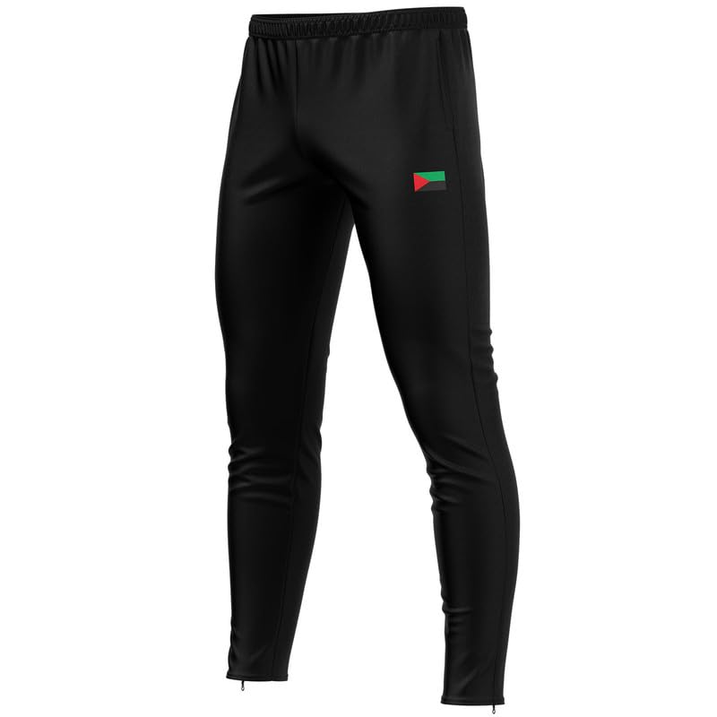Pantalón de fútbol MT-972 BIS Martinico negro confeccionado con acabados textiles duraderos
