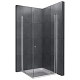 Mampara de ducha, para montaje en esquina