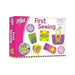 Galt First Sewing Kit - 5 Childrens Sewing Kits, Craft Kit for Kids - Introduction to Sewing, Colourful Learn to Sew Set - Step by Step Guide - Make a Bag, Frame, Purse and More - Ages 5 Years Plus