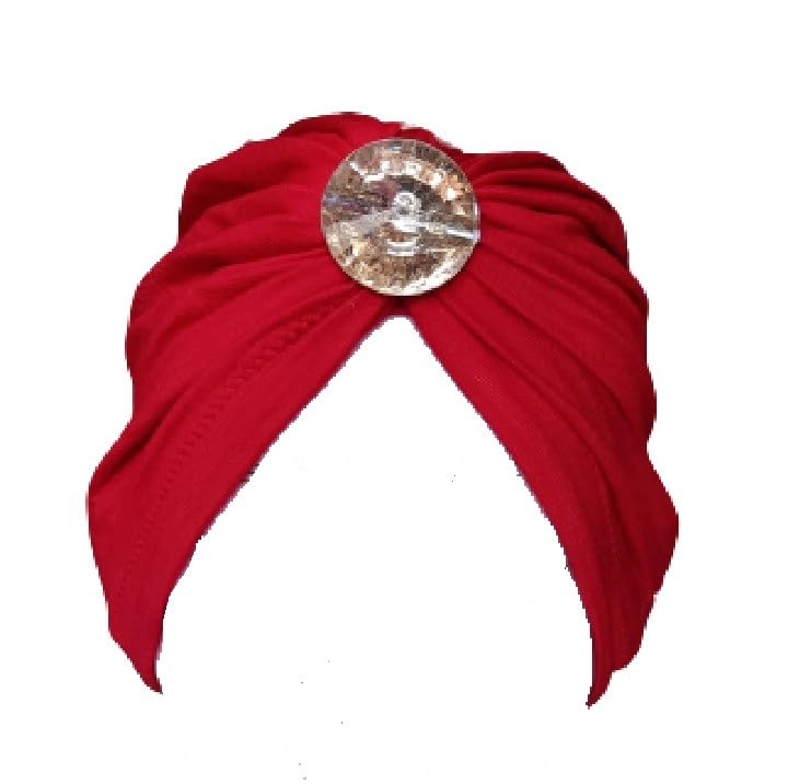 Viscose Cloth Turban Golden Diamond Bow Cap for Baby Girls & Baby Boys (Pink) |Turban Diamond Cap |hat|Cap-image-47