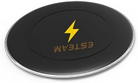 ESTEAM Wireless Charger Qi-Certified Wireless Charging Ultra-Safe Compatible with iPhone Xs MAX/XR/XS/X/8/8 Plus,Compatible Galaxy Note 9/S9/S9 Plus/Note 8/S8,5W All Qi-Enabled Phones(No AC Adapter)