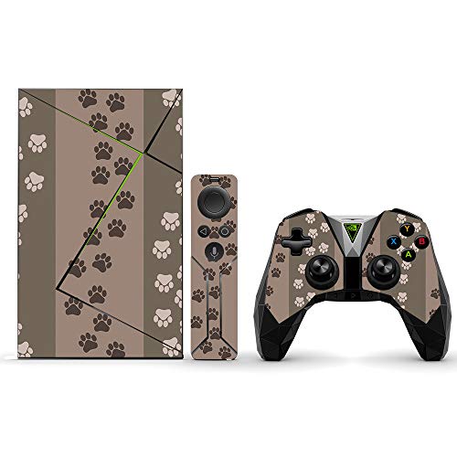 MightySkins Skin Compatible with NVIDIA Shield TV (2017) Pro - Paw Prints | Protective, Durable, and Unique Vinyl Decal wrap Cover | Easy to Apply, Remove, and Change Styles | Made in The USA