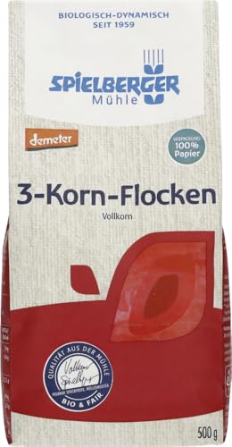 Spielberger Bio 3-Korn-Flocken, demeter (2 x 500 gr)