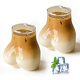 Durable et durable : Fabriqué en verre borosilicaté épais et lisse, Gobelets en verre en forme de corps peut résister aux boissons chaudes et froides sans se fissurer ni se briser ; son épaisseur et sa douceur le rendent résistant à la chaleur, au froid et assurent une longue durée de vie.
