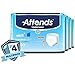 Attends Underwear for Adult Incontinence Care with Quick-Dry Channels, Ultimate Absorbency, Unisex, Small, 20 Count (x4)