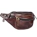 Produktbild STILORD 'Eliah' Vintage Gürteltasche aus Leder - Perfekt für Reisen, Festivals und Outdoor - Unisex Bauchtasche für Handy und Kamera, Farbe:schokoladen - braun