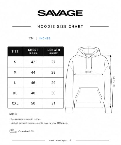 BE SAVAGE Men's Double Side Zipper Hoodie (Black, M) - Image 6