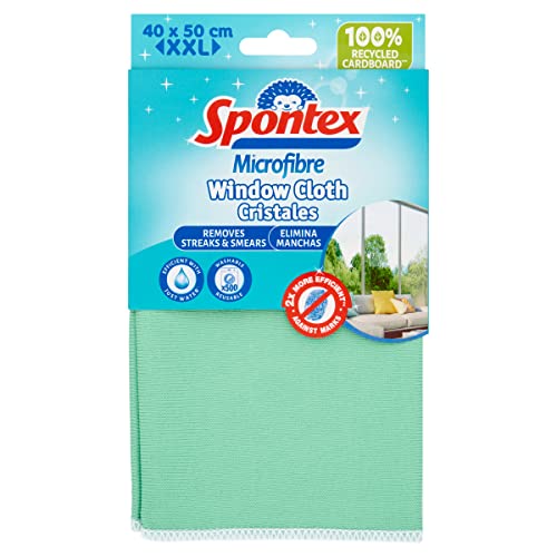 Spontex Microfibre Window Cloth XXL, Pack of 1