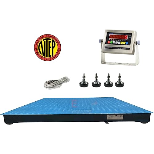 Báscula industrial SellEton SL-800-4x4-5-SS-LED 48"x48" 5000 lb miniatura 2