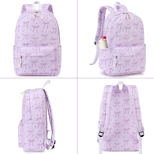 Image of LOIDOU Backpack for Girls School Backpacks Bookbags for Elementary Middle School Women Laptop Backpacks (purple-1, L-17)