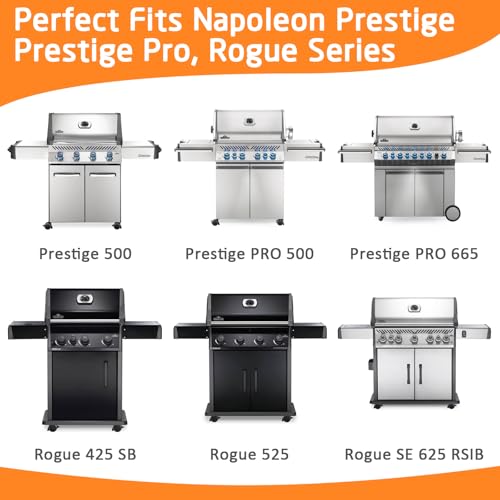 Image of Uniflasy 20 Pack Drip Pan Liner Compatible with Napoleon Grills 62007, Grease Tray for Prestige I /II /V, Prestige PRO, Rogue, Mirage, Ultra Chef, Disposable Aluminum Foil Pan Replacement