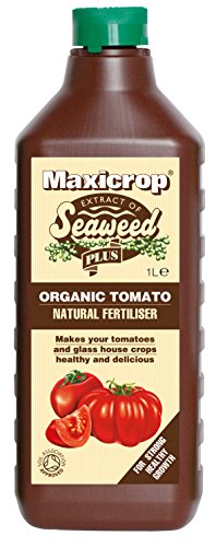 Maxicrop XOTNF61L Organic Tomato Natural Fertiliser, 1L - Organic Tomato Plant Food - for Great Tasting Tomatoes - Added Seaweed Extract for Healthy Plant Growth - Growing Vegetables