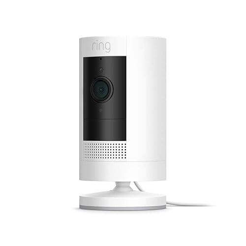 Miniatura 2 de Ring Stick Up Cam Plug-In HD, cámara de seguridad con comunicación bidireccional, Funciona con Alexa - Blanco
