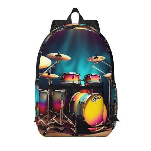 Sac à dos d'université EdWal Cool Drums Set Noir en taille unique pour hommes et femmes