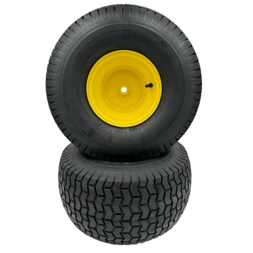 Hoosier Wheel 20x10.00-8 Lawn Mower Wheels - Set of 2 - Fits on 3/4 Inch Axle