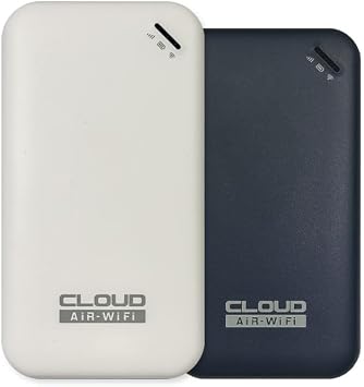 CLOUD AiR WiFi Pocket Wi-Fi Mobile Router, 100GB/365 Days Package Included, Additional Data Charging Possible, No Device Return Required, One-time Sale Product, Can Also Be Used With Prepaid SIM