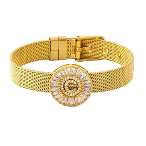 New 2025 Classic Stainless Steel Watch Belt Bracelet Cz Crystal 26 Letters Name Bracelets Best For Party Wedding Jewelry Gift Fashion Accessories Creative Gift