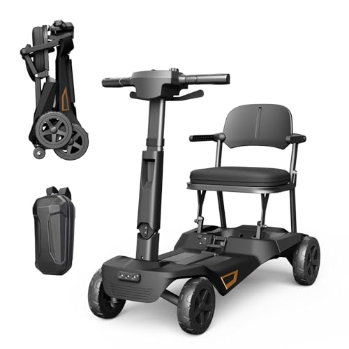 MediHoist Ultra Lightweight Foldable Electric Mobility Scooter for Adults &