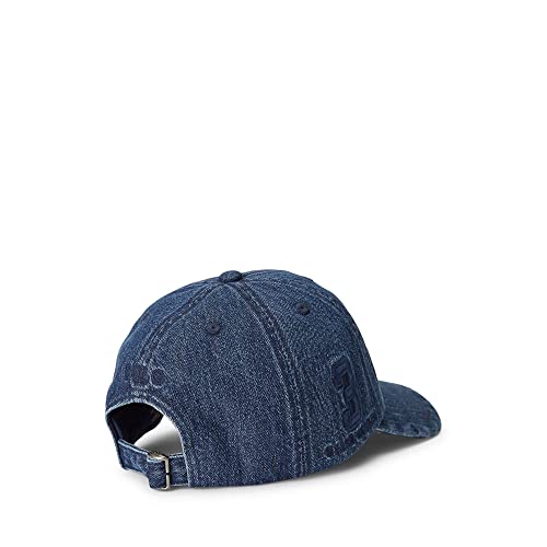 POLO RALPH LAUREN Big Boys Indigo Denim Ball Cap (8-20, D(591929)) - Thumbnail 2