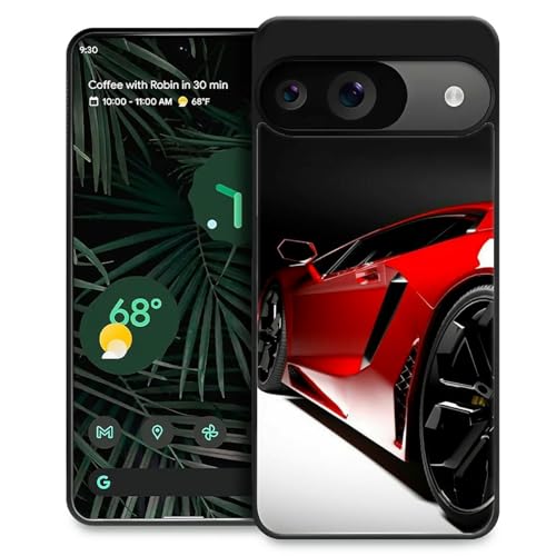 TAMEFOX Compatible with Google Pixel 10 Pro XL Case,Slim Soft Shockproof TPU Women Girls Boys Protective Cover Case for Google Pixel 10 Pro XL-Red Car