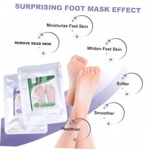 Beaupretty 4 Pares Máscara Para Pés Máscara Para Pés Casca Máscara Facial Esfoliante