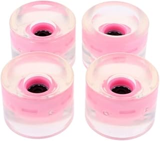 POPOL Light Up Skateboard Wheels with Bearings  63mm×51mm Glow in Dark LED Longb - Compare price