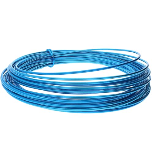 Image of Beadsnfashion 10 Meters Aluminium Craft Wire for Art & Craft, Jewellery Design, Wire Wrapping, Flower Decoration, Floral Arrangement and DIY Handmade Projects (Blue, 1.5 MM)