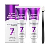 7-Pro Intensive Zahnaufhellung Zahnpasta, 7 Pro Zahnpasta mit Niacinamid, 7-Pro Intense Whitening Toothpaste für Zahnaufhellung, Frischer Atem, Gesundes Zahnfleisch, Für Empfindliche Zähne