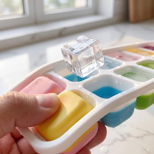 Set de 4 moldes grandes para cubitos de hielo con tapa miniatura 3