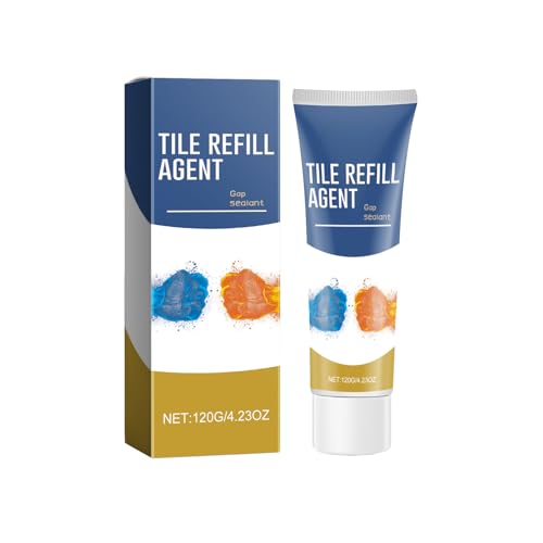 KOAHDE Tile Grout Repair Set - Bathtub and Sink Kit, White Adhesive With Spatula, Fast Drying Paste for Ceramic Cracks, Enamel Tub