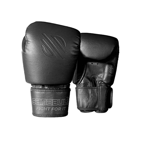 Sanabul Battle Forged Thai Style Kickboxing Professional Gloves (Black, 12 Oz) #TOP2