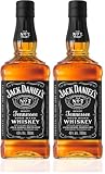 Jack Daniel’s Old No.7 – Tennessee Whiskey Filtrato Al Carbone Lincoln County Process, Note Morbide Di Vaniglia, Caramello e Rovere Tostato, 40% Vol., Bottiglia In Vetro da 70 cl (Confezione da 2)