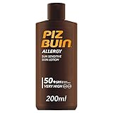 PIZ BUIN Allergy Protector Solar Corporal SPF 50+, Protección muy alta para pieles sensibles, Loción para el cuerpo, Protección UVA/UVB, Rápida absorción, 200 ml