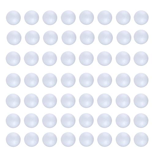 100PCS 1 Inch White Foam Balls Polystyrene Craft Balls Foam Balls for Art, Craft, Household, School Projects and Christmas Easter Party Decorations