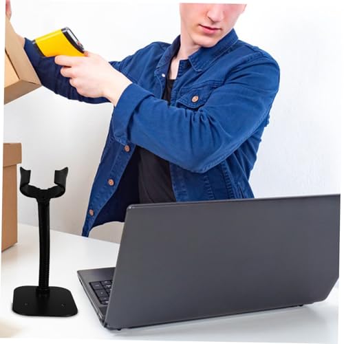 Soporte para código de barras base estable plástica y férrea marca GALPADA 4